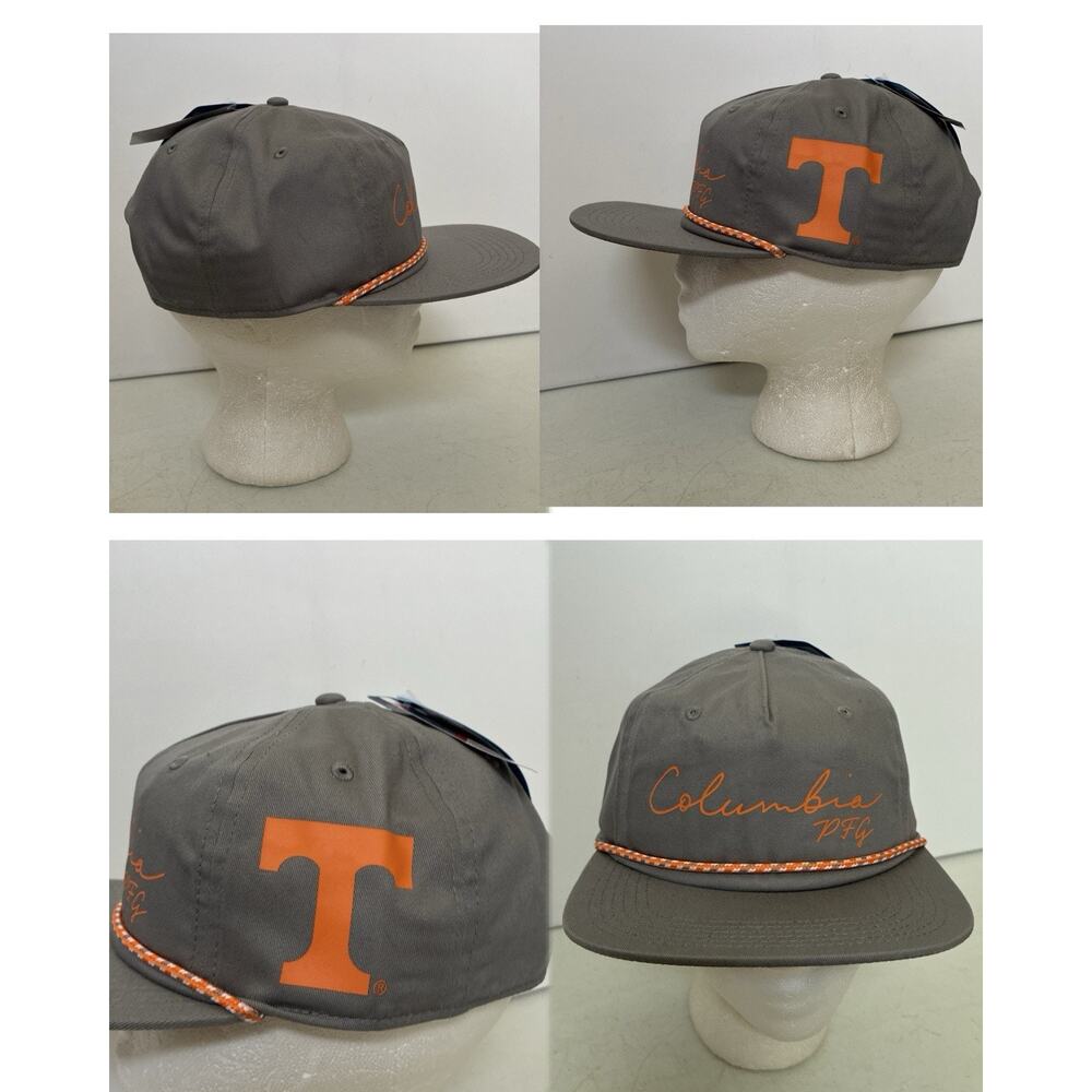 Columbia PFG Tennessee Volunteers Adjustable Snapback Back Tack Rope Hat Cap